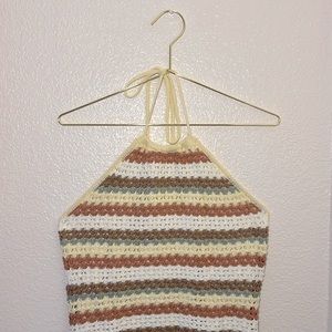 PROMESA crochet mini dress, size small.